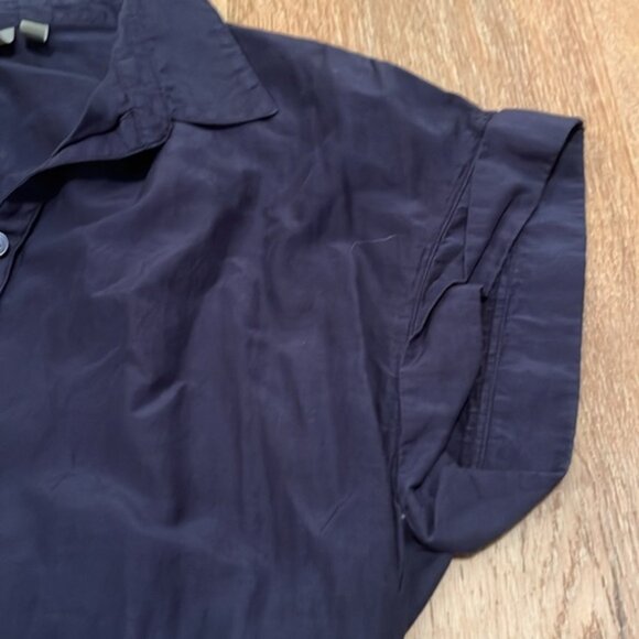 Athleta Dress Womens Small Navy Button up - Picture 3 of 11